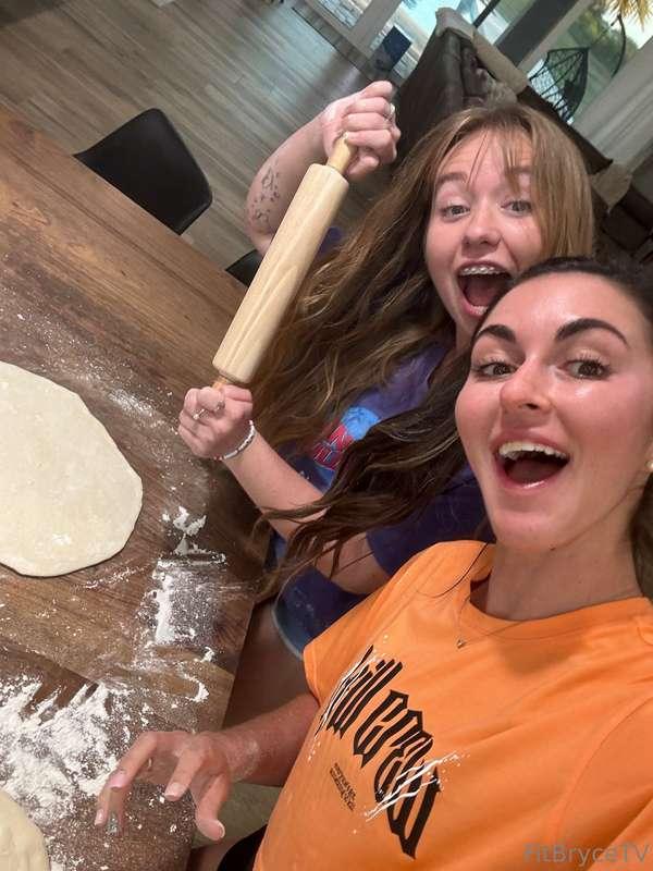 Learned a lot about making a pizza with some of my friends!