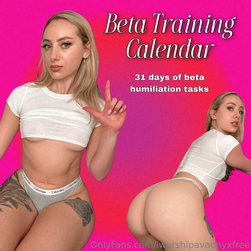 Beta Training Calendar 🤤💧The newest addition to My task cale..