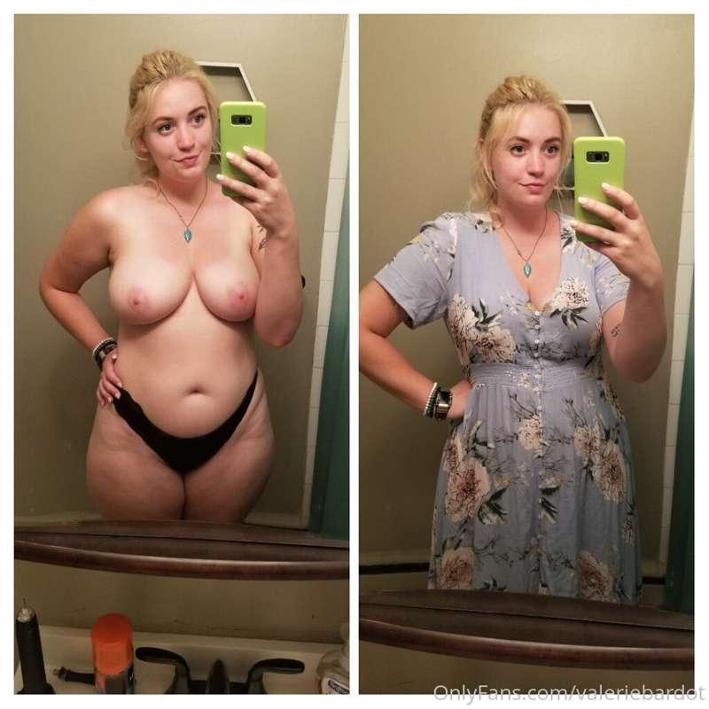 My party outfit from last night, do you prefer it on or off?