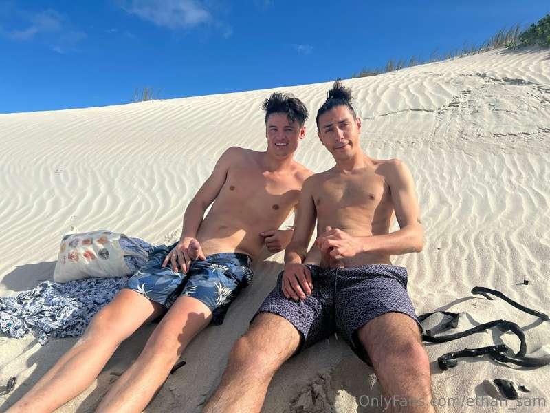 Here a little bit of naughty fun with both of us in the dune..