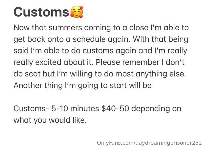 All payments for customs can be made here through onlyfans 💗..