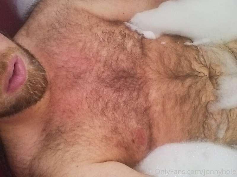Taking a nice soak after a busy day...