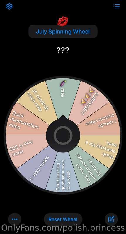 💐💙  JULY SPINNING WHEEL 💙💐

1 Spin $10 💙 2 Spins $18 💙 3 Spi..