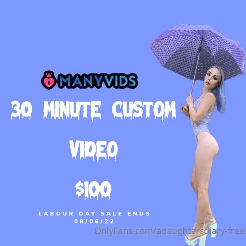 Send me a $100 tip and get a 30 minute custom video !! Limit..