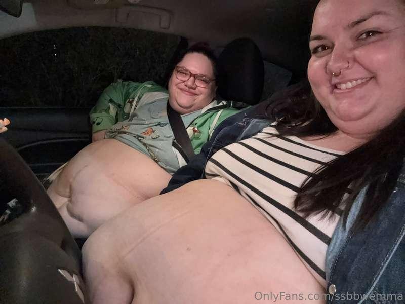 We waddled slowly back to the car after stuffing ourselves a..