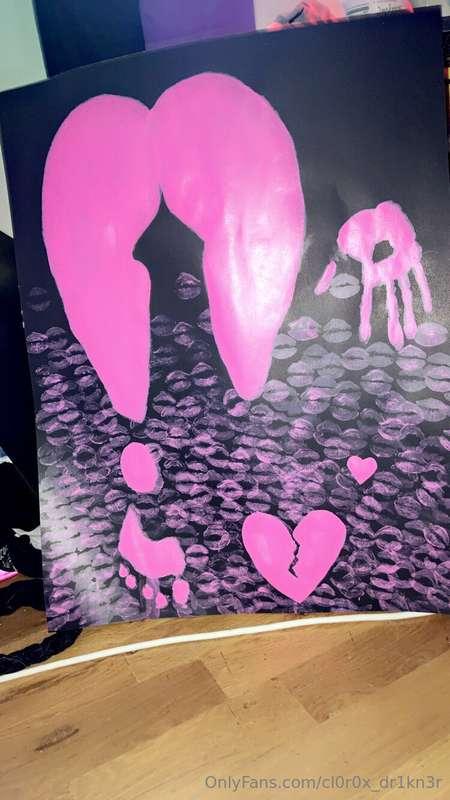 first try at an ass imprint painting(more to come, its so FU..
