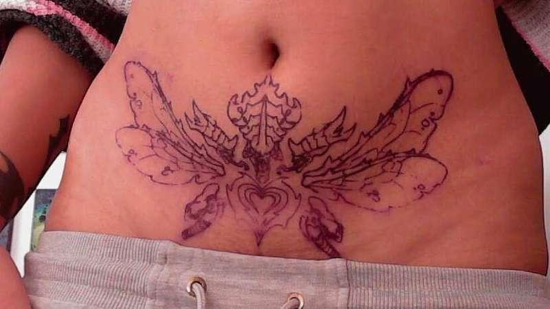 IM BACK FROM GETTING MY STENCIL PUT ON! 

Right so......bad ..