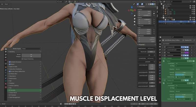 Dark Elf Blader Full Release! - Rigged Blender Files and UE4 Project.