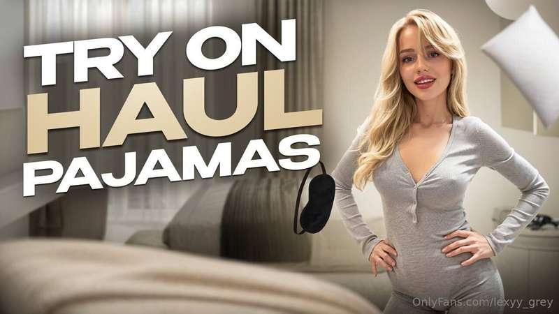 Today, I’m trying on a few cozy and stylish pajamas! First, ..