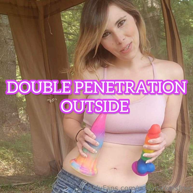 ***My first time ever being double penetrated outside!!!*** ..