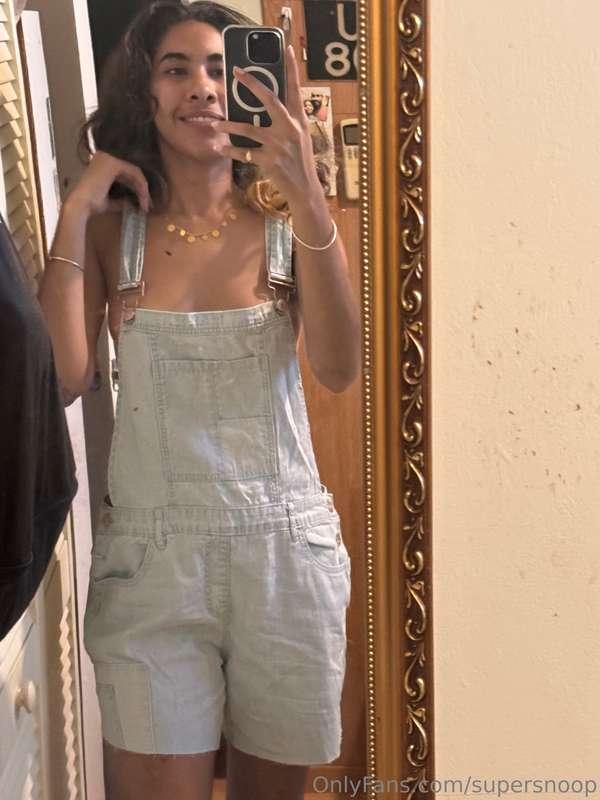 I think this looks cute without a top