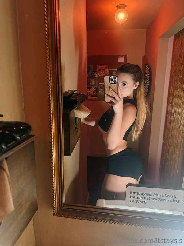 fuck me in the bathroom no one will find out ;)