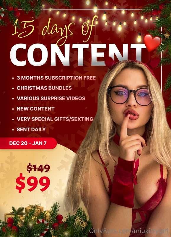 🎄 𝐀𝐃𝐕𝐄𝐍𝐓 𝐂𝐀𝐋𝐄𝐍𝐃𝐀𝐑 𝐏𝐑𝐎𝐌𝐎𝐓𝐈𝐎𝐍 🎅From December 20th to January 7..