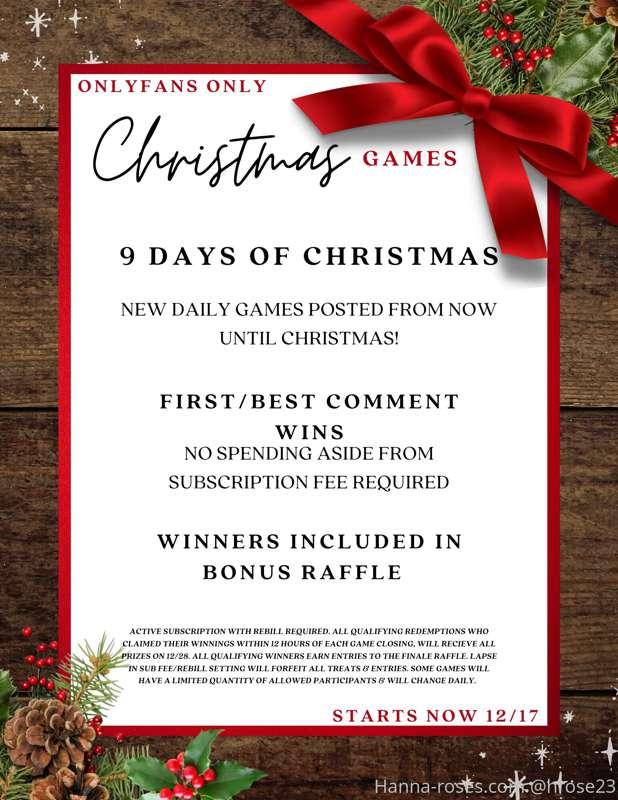 9 days of Christmas game!

Only valid for my VIP page. @h_ro..