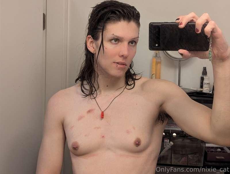 bathroom mirror pics all bruised up