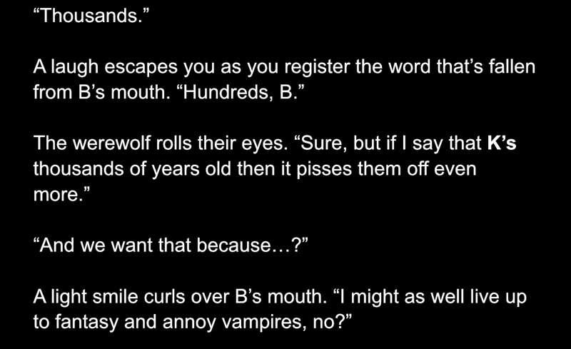 Sneak Peek — Drabble Edition