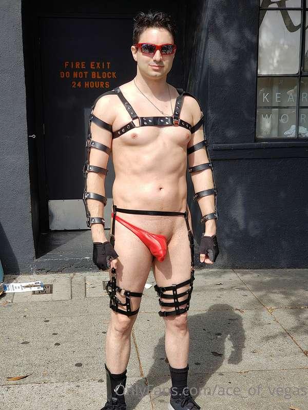 My outfit for Folsom Street Fair 2019.  A few minutes into t..