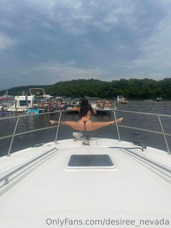 Frolicking on my favorite yacht