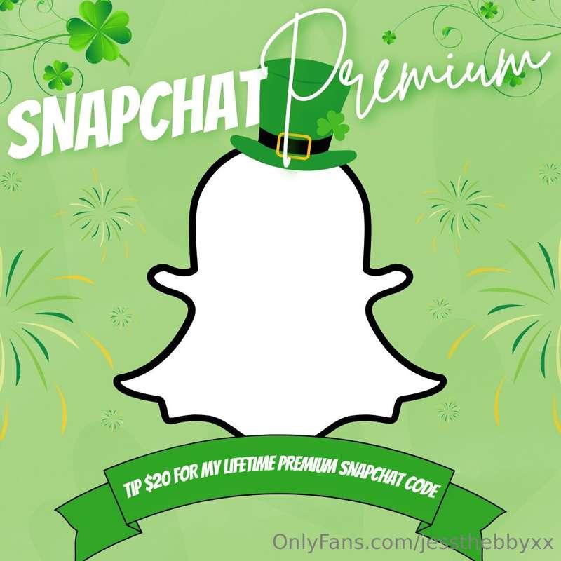TIP $20 to get lifetime access to my premium Snapchat 👻💦 Don..