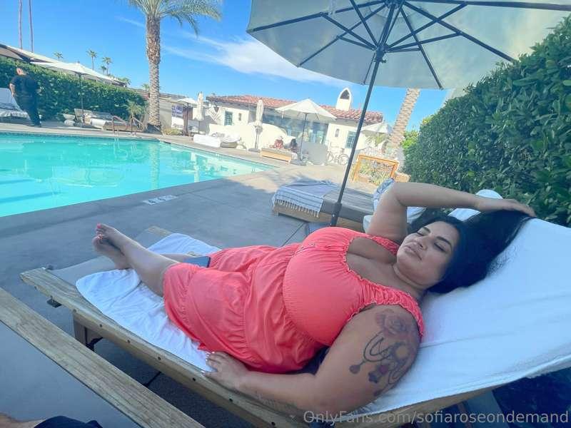Lazy day by the pool