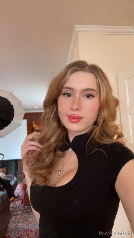This black dress is barely holding back your imagination. 