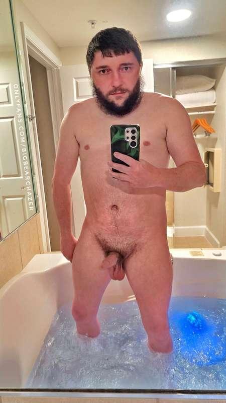 Just hanging out naked in my jacuzzi tub in Orlando, Florida..