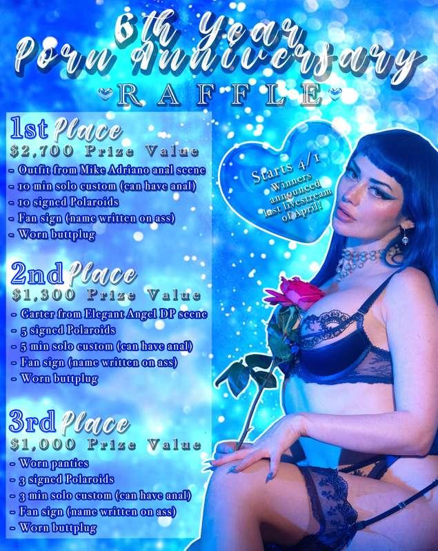✨ ANNIVERSARY MONTH RAFFLE ✨Its been a long time since I fir..