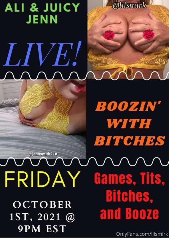 Cum see us LIVE at 9pm est!!