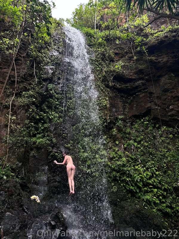 flashing my tight asshole in a waterfall is the highlight of..