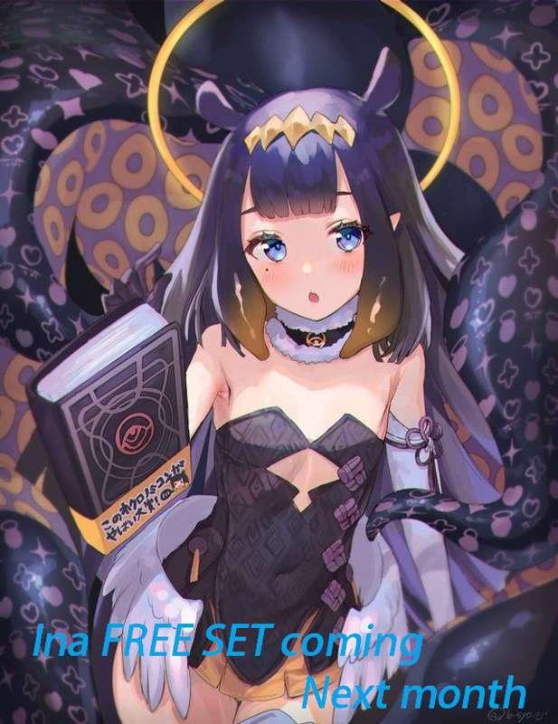 Gura set is sent and the goal set for next month >w<