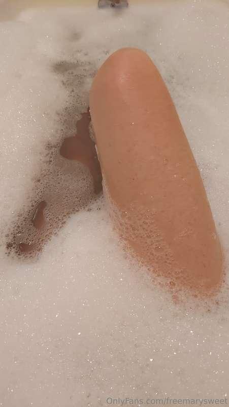 Time for another bubble bath - wish you were here to splash ..