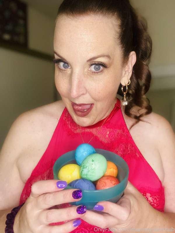 It’s almost Easter and that means colored eggs! But we aren’..