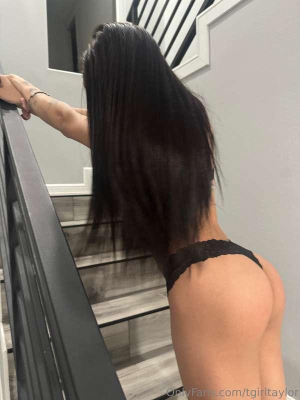 I'm a bit shy. Let's go upstairs and do our business there! ..