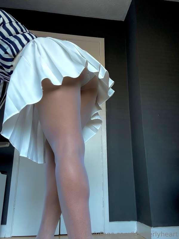 Naughty white nylons 🤍🤍 why do men go crazy for them? So muc..