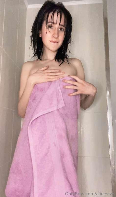 Just stepped out of the shower… warm, relaxed, and a little ..