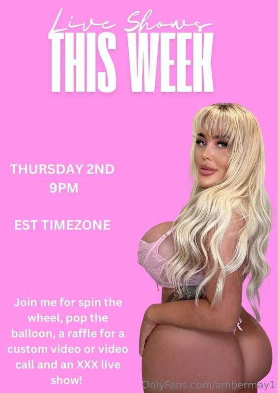 Live tonight on @ambermayy