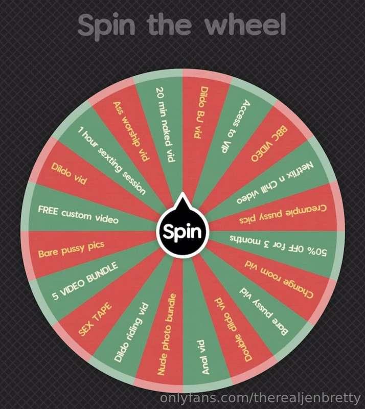 CHRISTMAS SPIN THE WHEEL!!!!!
𝗚𝗶𝘃𝗶𝗻𝗴 𝘆𝗼𝘂 𝘁𝗵𝗲 𝗰𝗵𝗮𝗻𝗰𝗲 𝘁𝗼 𝘄𝗶𝗻 𝗛..