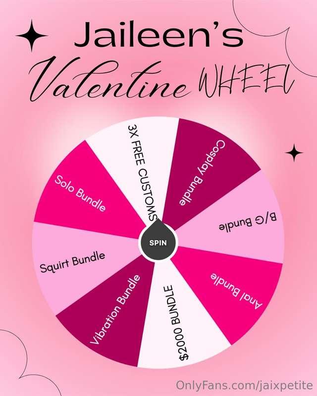 😍 Jaileen's Happy Valentine's Day Wheel 😍3x FREE CUSTOMS or ..