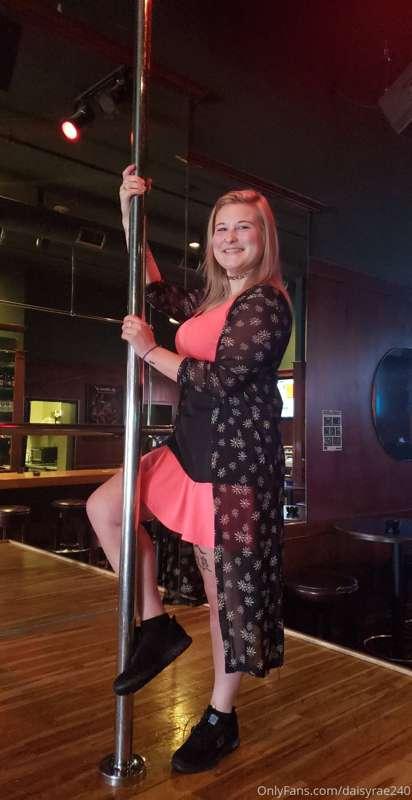 The bar i work at has a pole... might learn how to dance 🤔