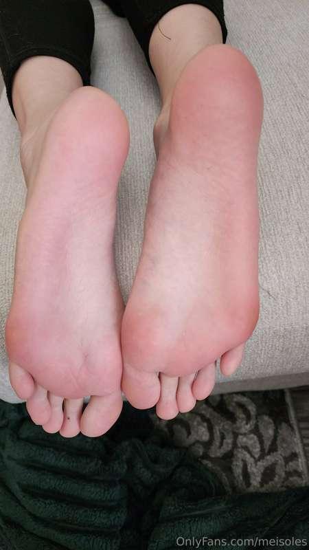 It's sole Sunday! And they're pink and sweaty.