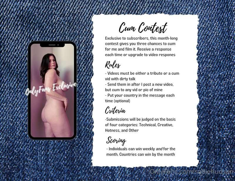 🧨CUM CONTEST🧨 Sneak peek at what’s ahead! See photos for rul..