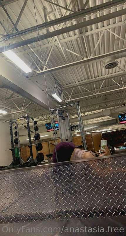 face down ass up… at the gym lol