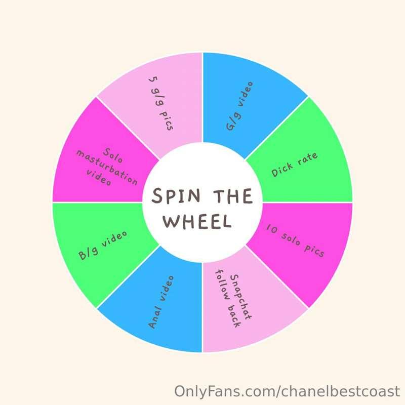 **LETS PLAY SPIN THE WHEEL!😈**  You get a maximum of 5 spins..
