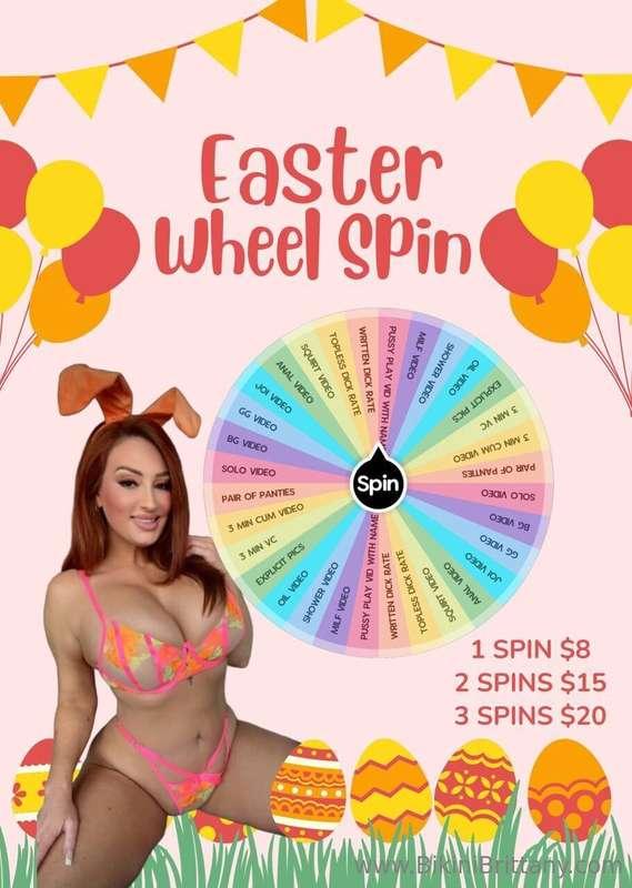 🍫🐰 EASTER WHEEL SPIN 🐰🍫Let me spoil y'all this month - PRIZE..