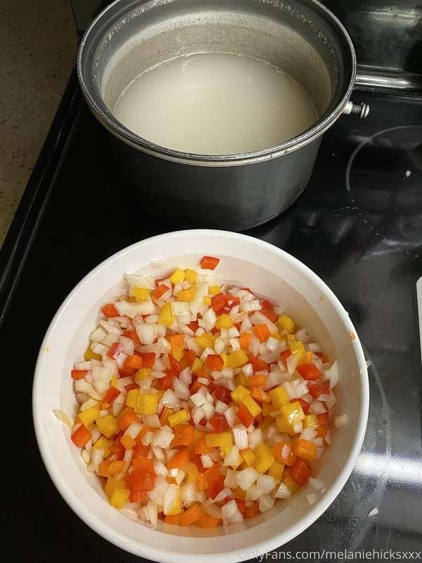 Who can guess what I made for dinner?