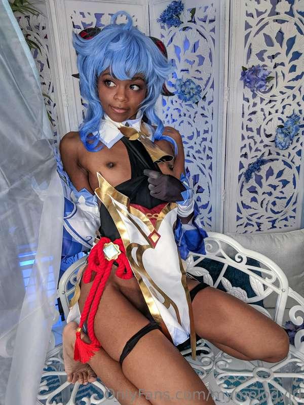 Today I'll let you touch my horns or my breasts, but not bot..