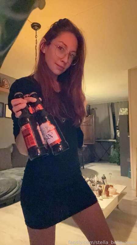 Feeling cute, might open a bottle and shoot in my ass 🤔 

Let me know your thoughts 😜😈? 

#fyp #beer #celebration #party #dareme #thanks #love #fans #boobs #blackdress #redhead #glasses #follow #subscribe #like #vip #gfe #nasty #cosplay #dirty #young #petite #anal #ass #shooter #cheers #420 #food #playtime #model #fansly #feet #toes #enema #full #yummy #drink 