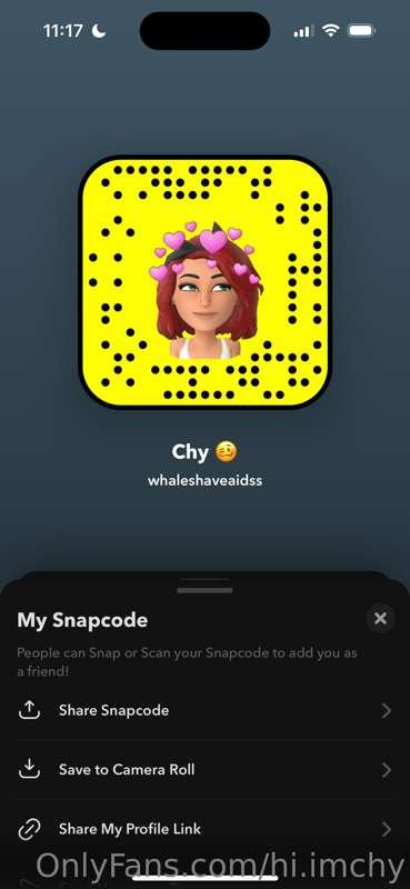 Go add I made a private Snapchat