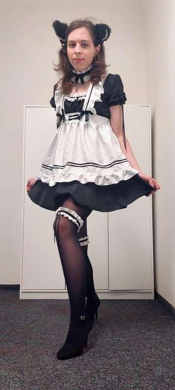 Tonight, I'm a kitty maid🥰