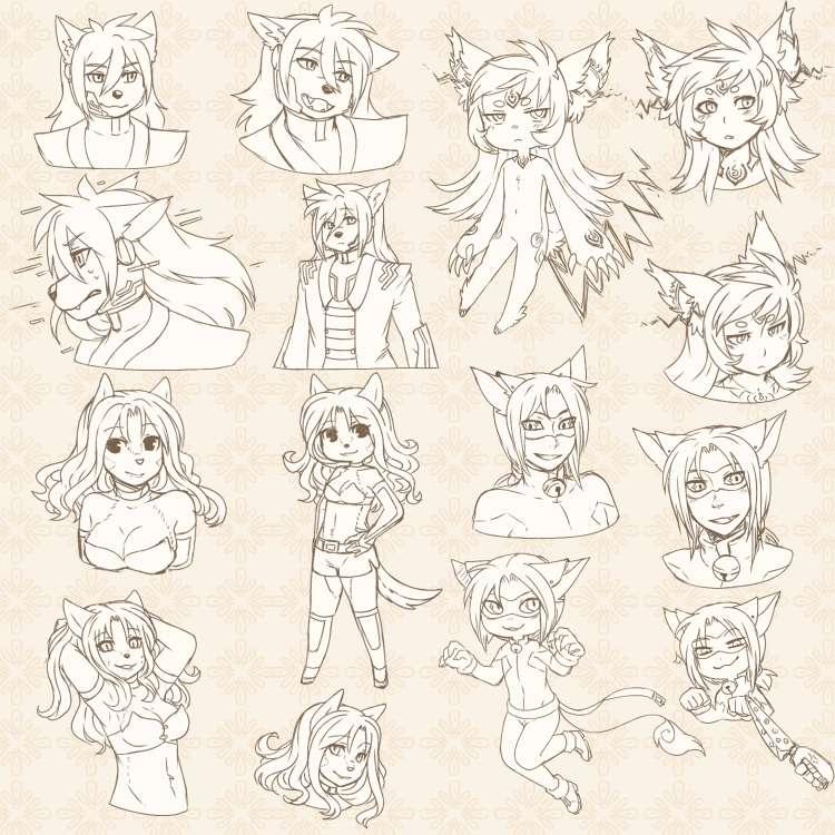Doodle-mania - Neil/Fox/Mal/Rosey
